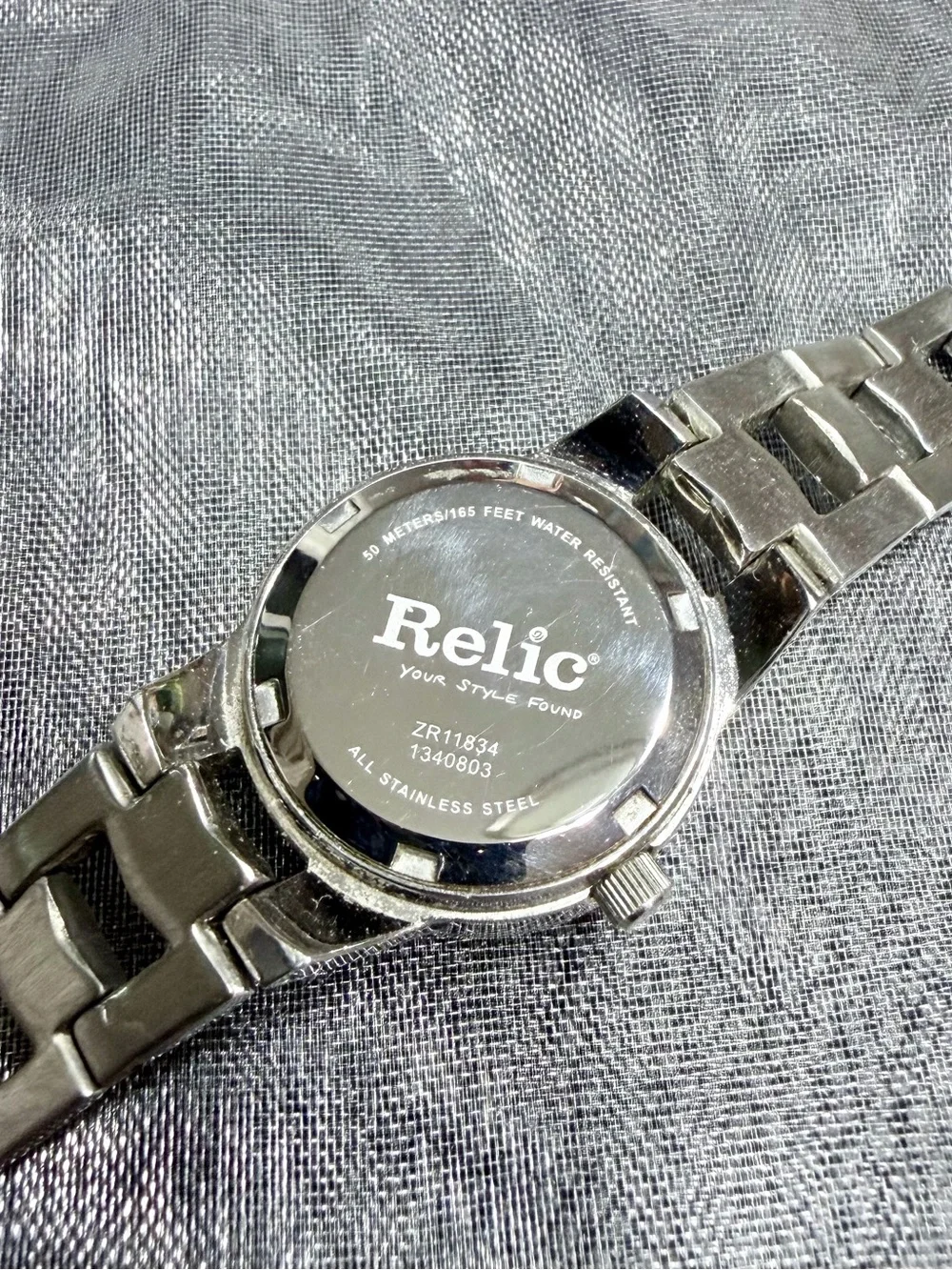 Relic by Fossil ZR11834 Women’s Stainless Steel Watch Mother of Pearl Dial